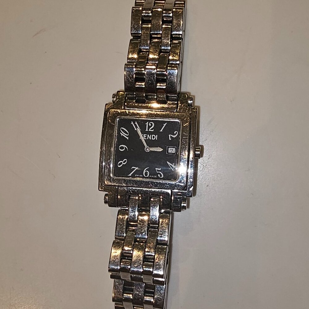 Classic Silver Fendi Watch